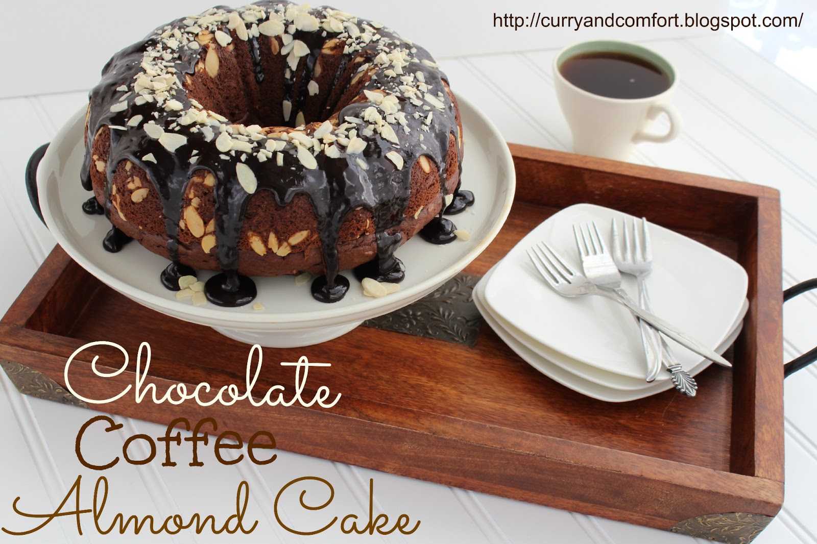 Kitchen Simmer Chocolate Coffee Cake with Almonds