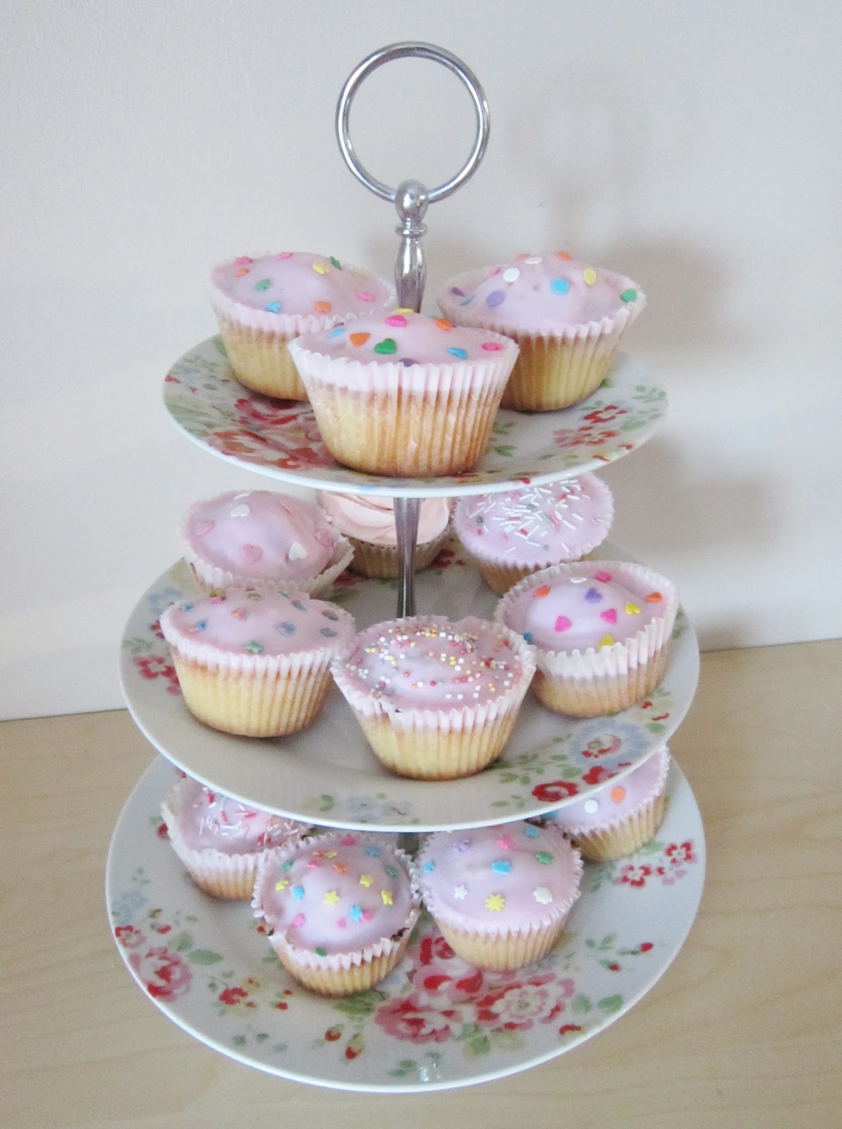 National Cupcake Week - Iced Pink Fairy Cakes with Wilton Sprinkles ♥ ...
