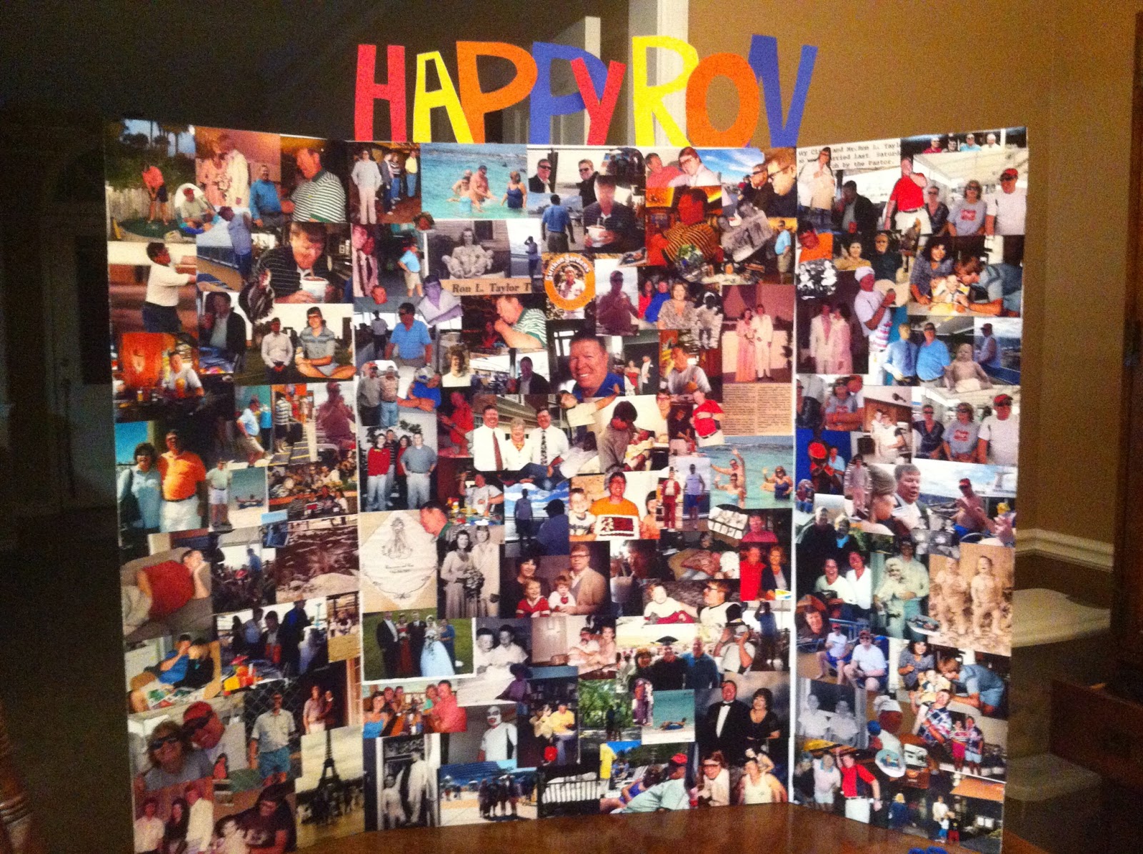 Painting Life Red & Black: Birthday Photo Collage