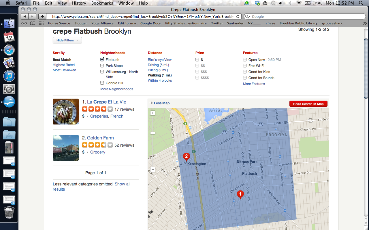 Bitter in BK. La Crepe et La Viea addition to FlatbushDitmas