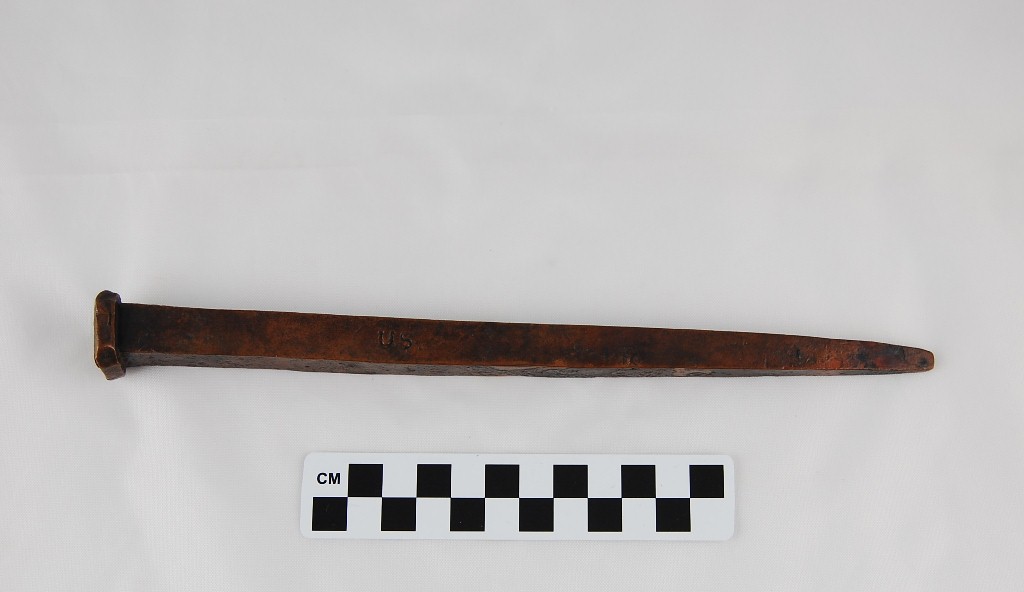 Artifact Spotlight: Copper Spike from USS NEW HAMPSHIRE, c. 1820