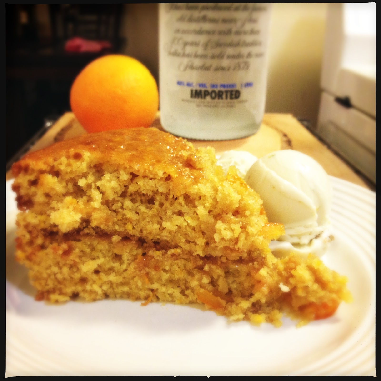 The Lush Chef Sticky Orange Cake with Vodka & Marmalade Glaze