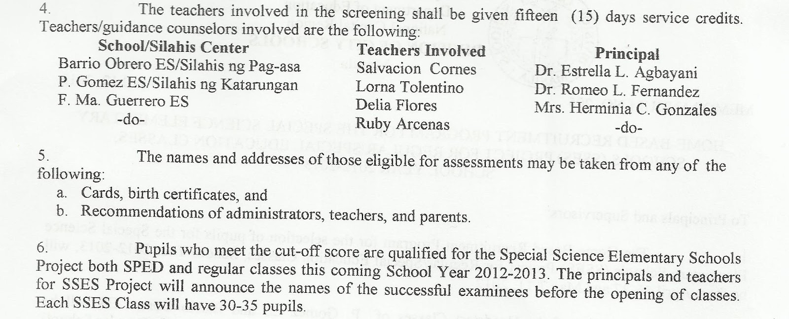 Department of Education Manila April 2012