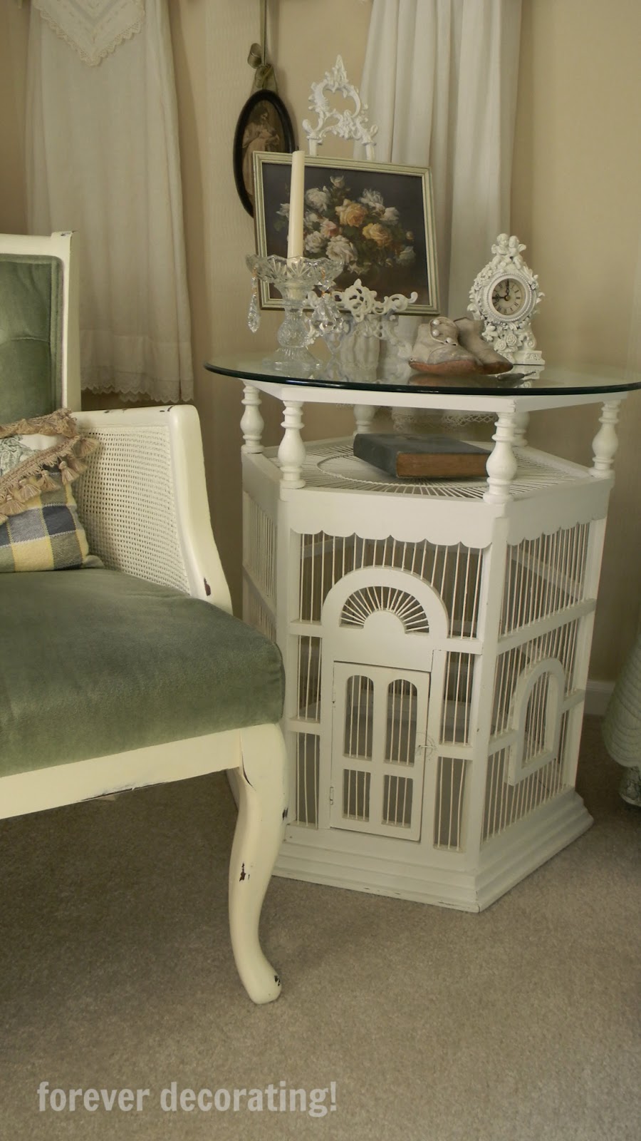 Forever Decorating! Birdcage Table