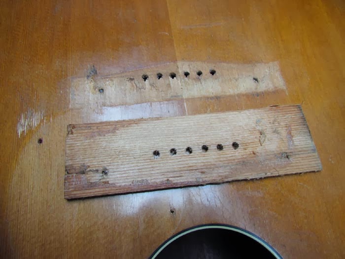 Bridge Plate Removal on Kay K22 Acoustic Guitar Crawls Backward (When