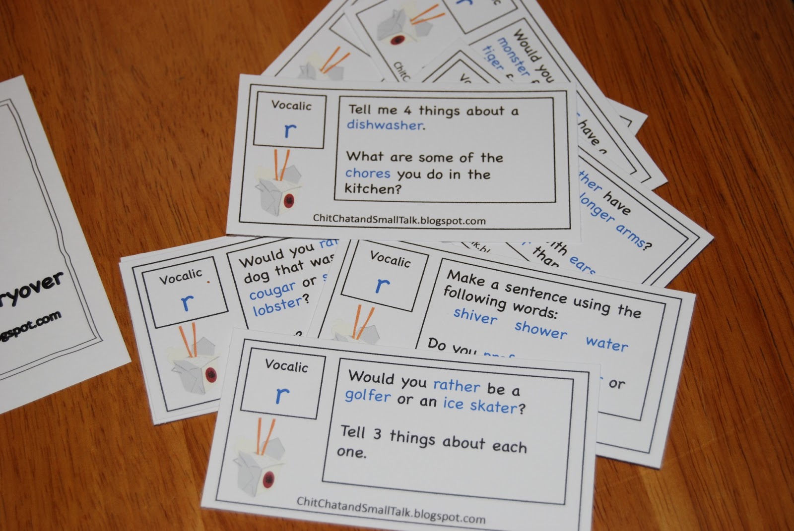 Chit Chat and Small Talk Take Out Topics for Articulation Carryover