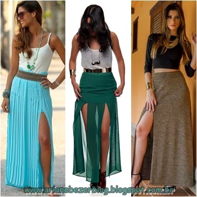 saia com 2 fendas