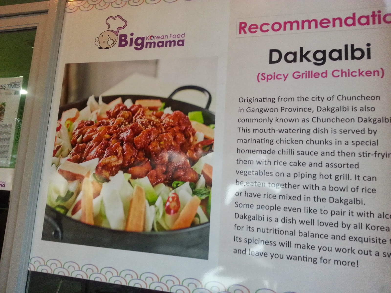 To See To Feel To Eat Big Mama Korean Restaurant, Tiong Bahru