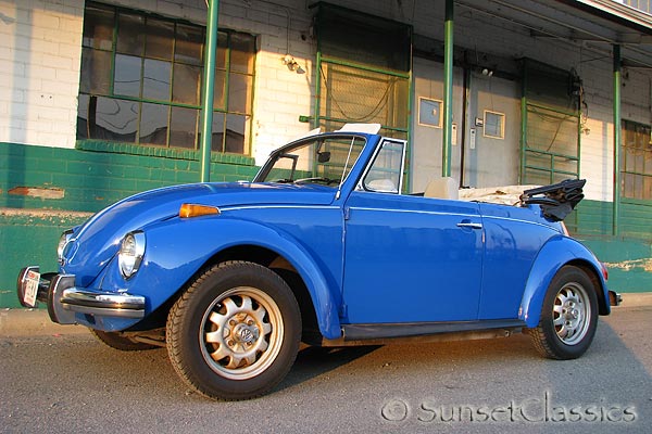 Free Images Online: blue volkswagen beetle convertible