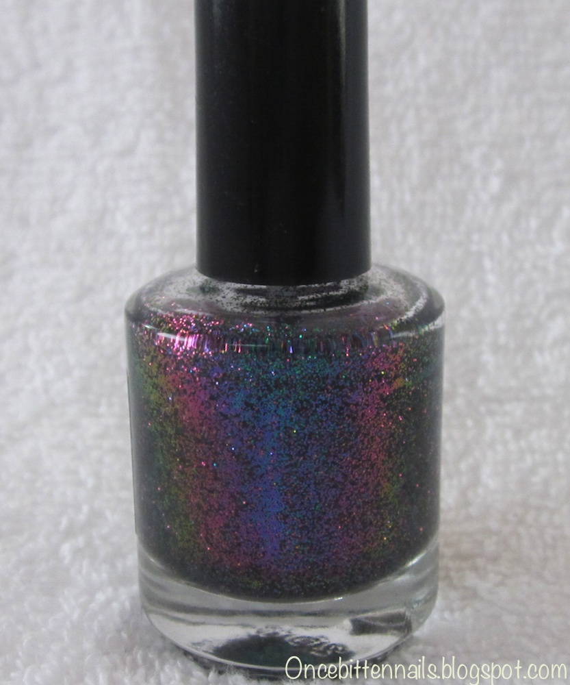 Once Bitten Nails A Nail Polish Blog Jupiter Aurora by Coco Allure over Kabaret by Nails Inc