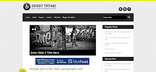 Busby Blogger Template is a celan magazine style qyality blogger template