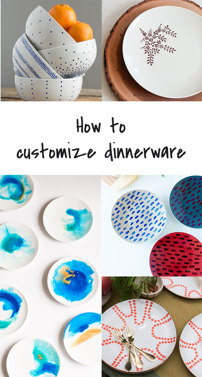 5 DIY to Try # Customized dinnerware