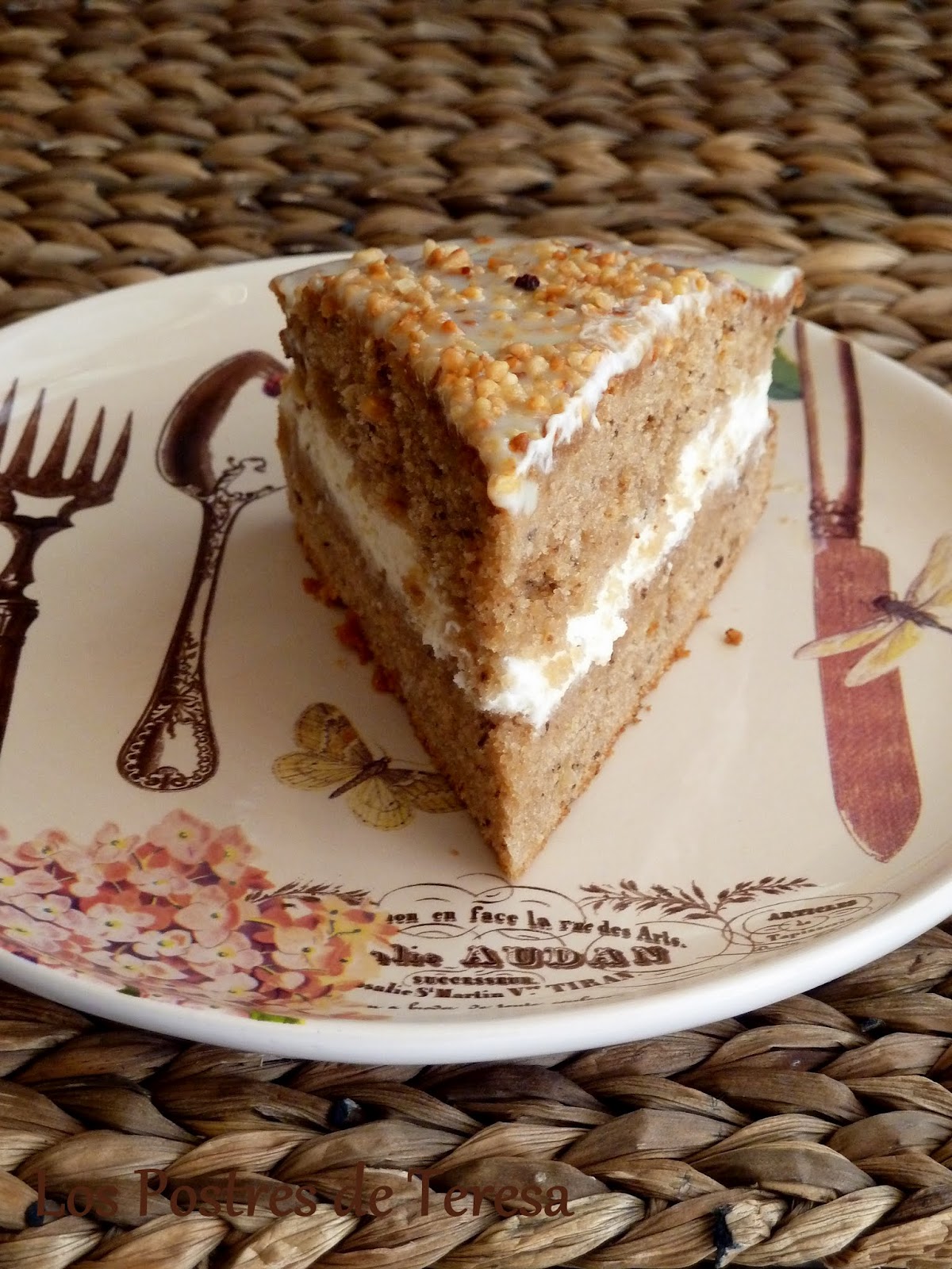 Los Postres de Teresa Pastel de Café y Nueces