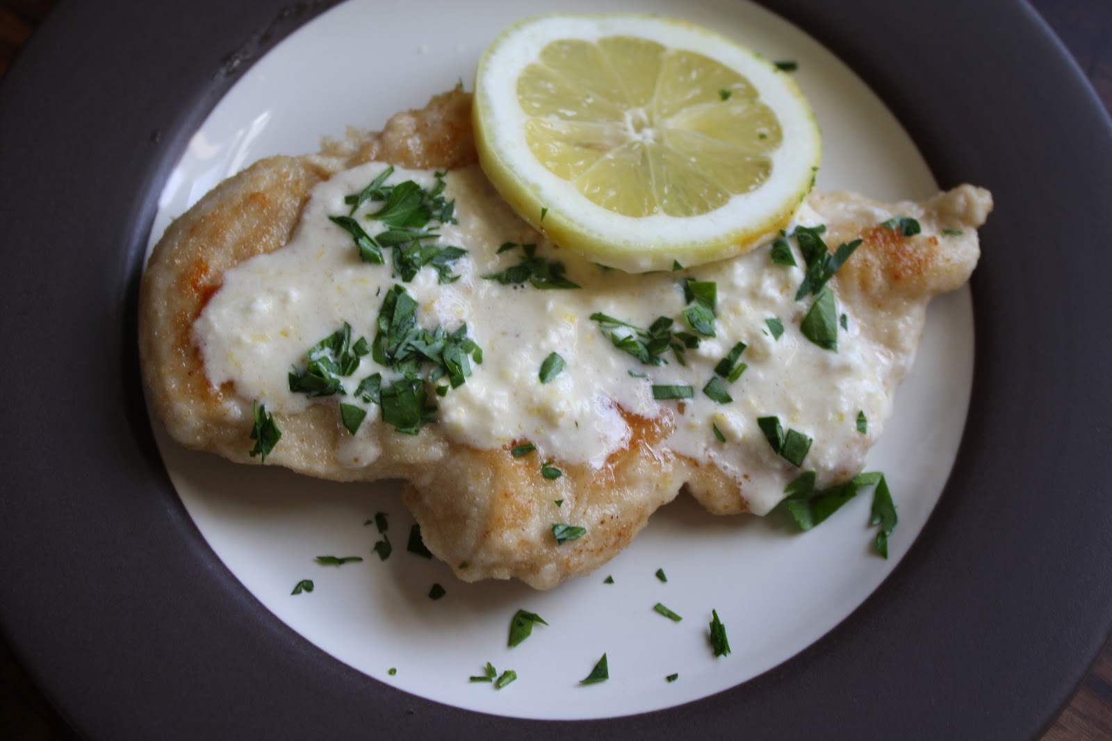 Cooking For A Better Tomorrow Chicken Cutlets with Lemon Cream Sauce