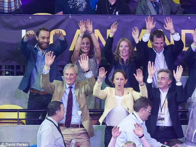  This is the team of Harry and Zara won.  Peter and Autumn Phillips and James and Pippa Middleton watched the game from the stands.