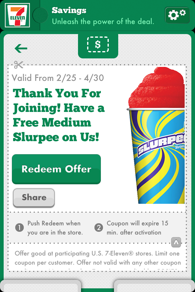 Daddy aves The Bank FREE Slurpee at 7Eleven