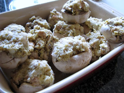healthy homemade stuffed mushrooms