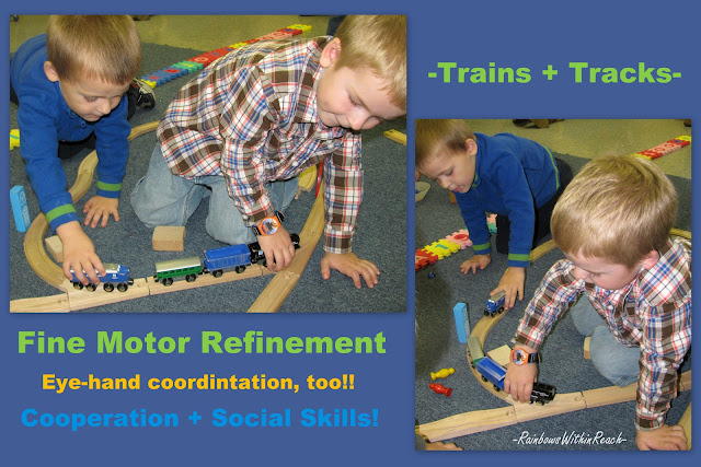 preschool boys, trains, track, fine motor, sharing, playing, eye hand coordination preschool boys, trains, track, fine motor, sharing, playing, eye hand coordination