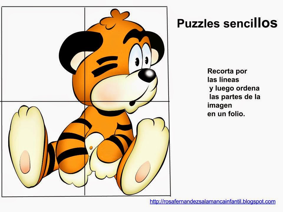 Maestra de Infantil PuzzlesRompecabezas sencillos para infantil.