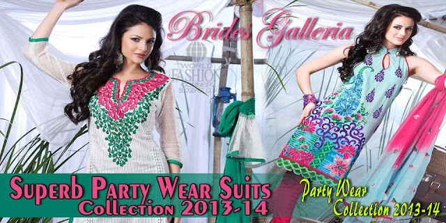 Party Wear Suits Collection 2013-14 By Brides Galleria