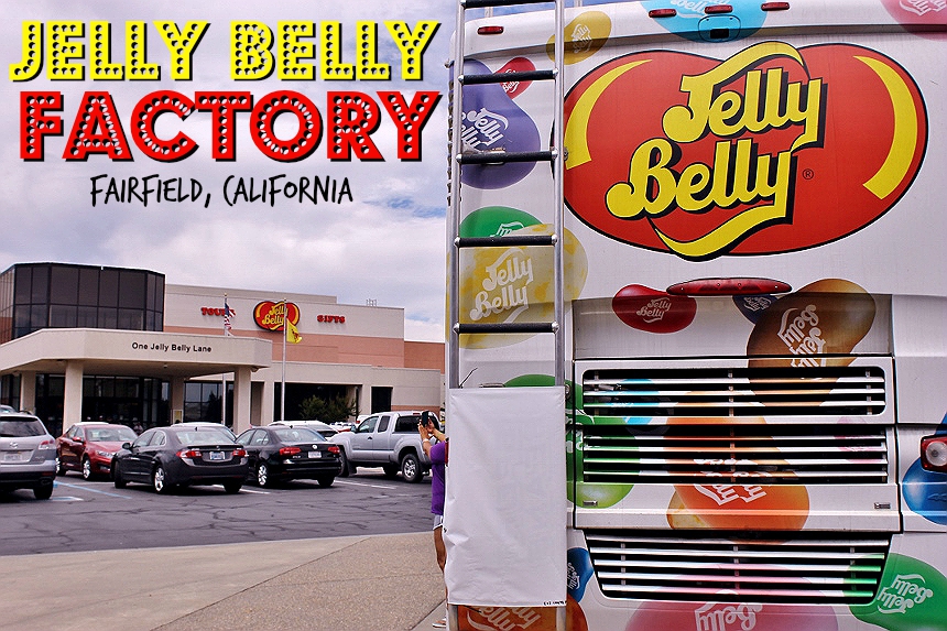 Jelly Belly Factory- Fairfield, Northern California- Free tours, open 7 days a week.