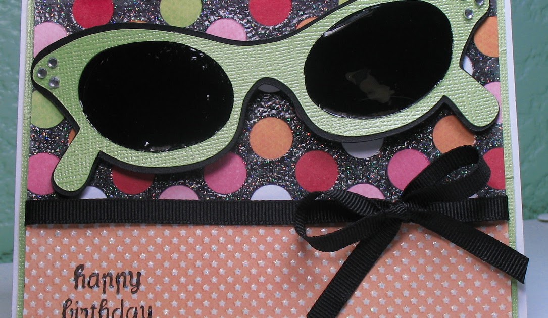 Heather's This and That 1950's Sunglasses Birthday card