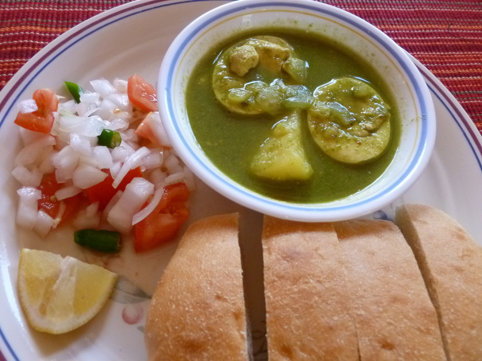 Indian Food Eggs Green Masala