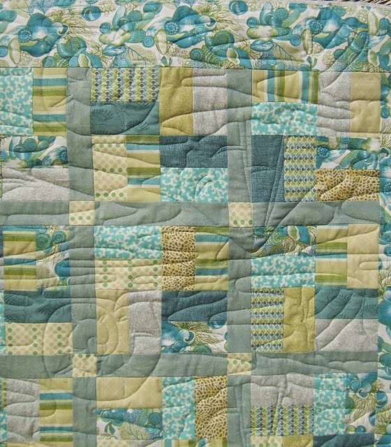 Inch by Inch Quilting Sea Shell quilt by Lynda