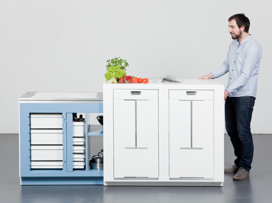 Mesa de Cocina Funcional, Muebles de Cocina Modernos y Creativos