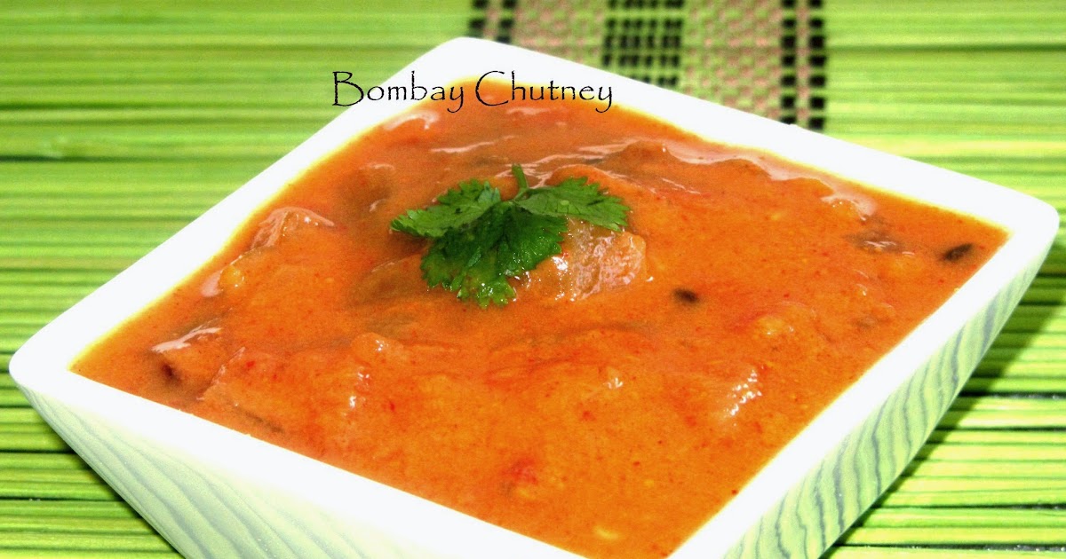 Vysya's Delicious Recipes Bombay Chutney Side Dish for chapathi
