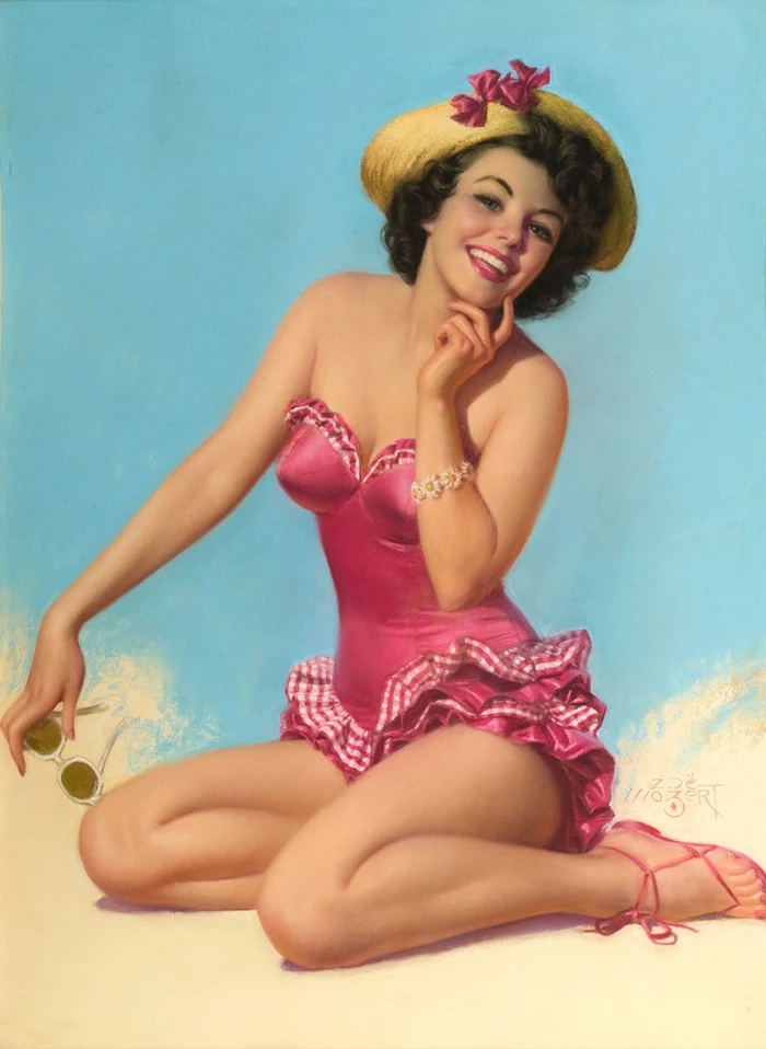 Zoë Mozert 1907-1993 American Pin-up illustrator