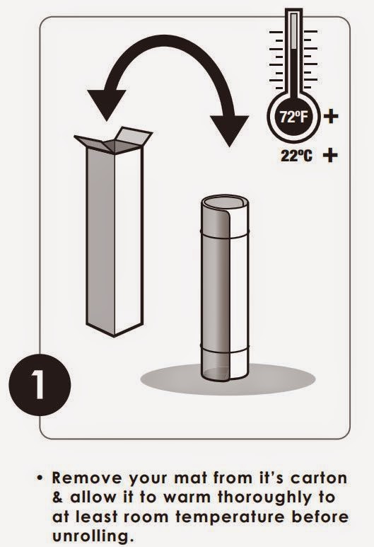 Floortex Surface Protection How to unroll your PVC chair mat.
