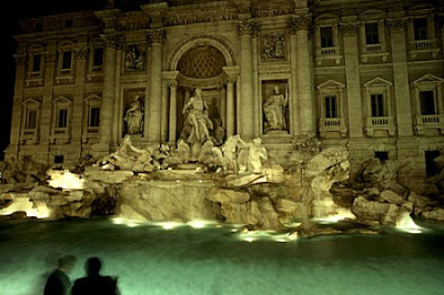 Night View of trevi Fountain