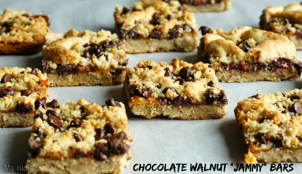 Ma Niche Chocolate Walnut "Jammy" Bars Baking Partner's Challenge