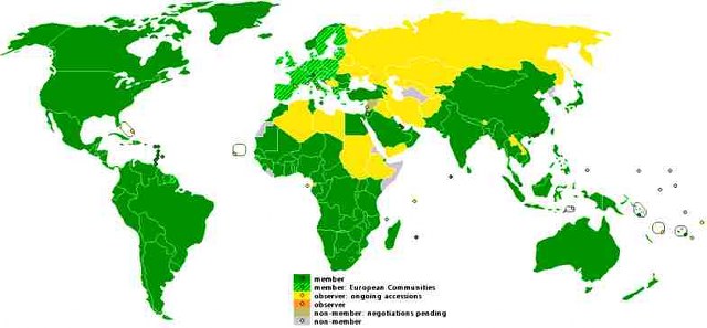 WTO Member Map (in Marissa Haque Fawzi, FH UGM, 2011)