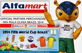 Alfamart official partner merchandise FIFA piala dunia Brazil 2014