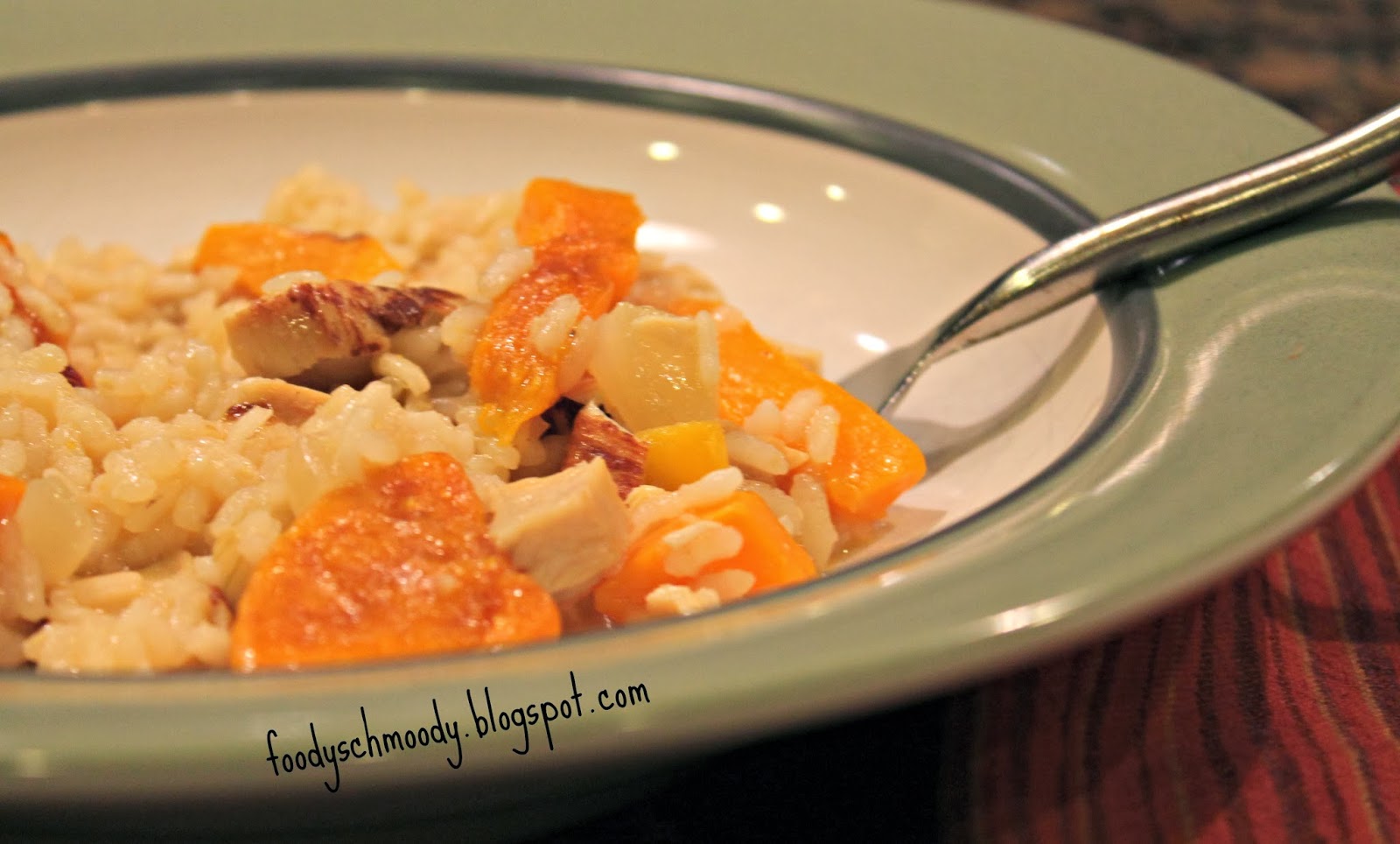 Roasted Butternut Squash & Chicken Risotto Foody Schmoody Blog