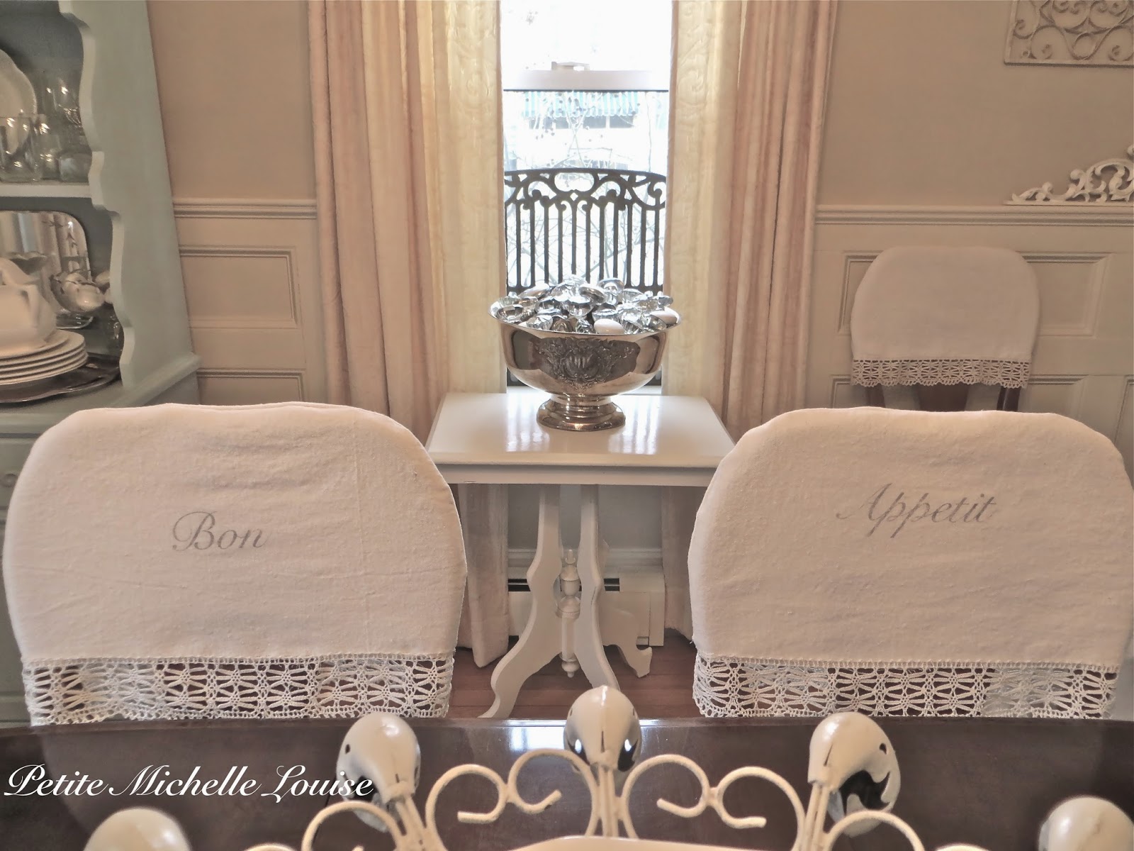 Petite Michelle Louise DIY Dining Room Chair Back Covers...