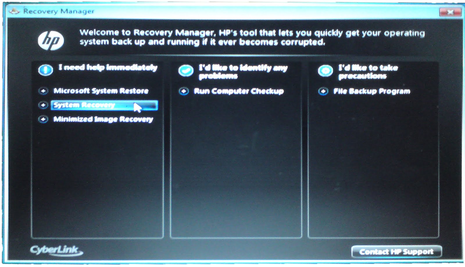 Hp mini 110 recovery disk