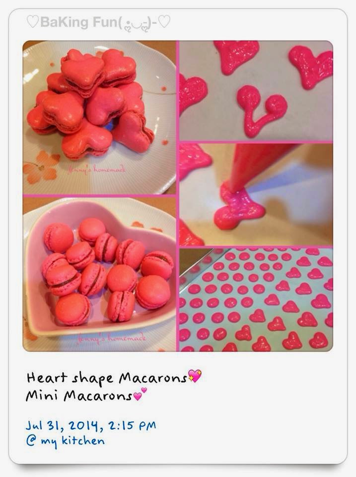 Heart shape Macarons vs Mini Macarons💕 by Jenny Yennee Baking's Corner
