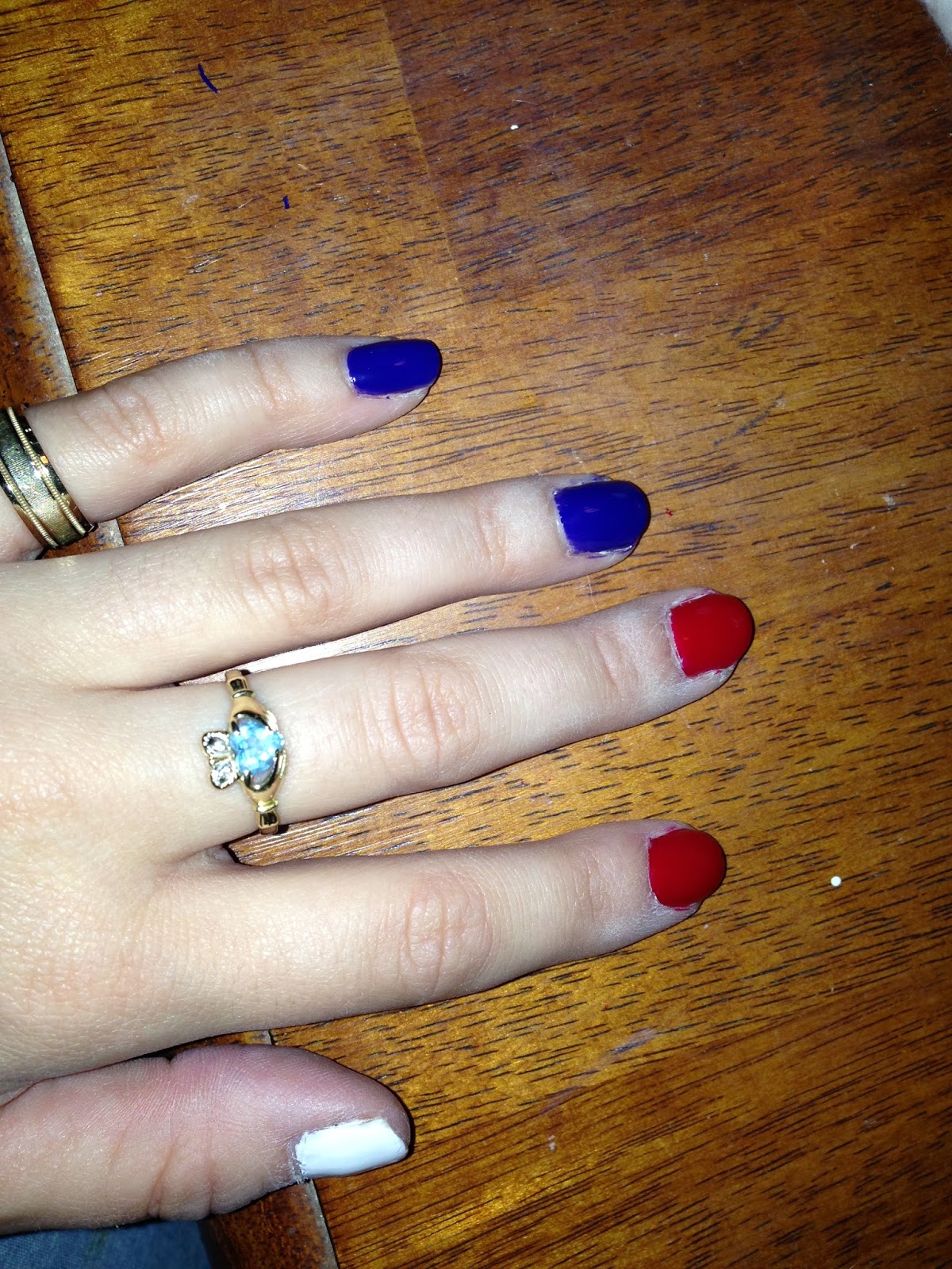 DIY Tribal Nail Art Jersey Girl, Texan Heart