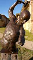 Unique bronze sculpture Sydney Harbour National park