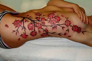Sidebody Tattoos for Girls - Flower Tattoos