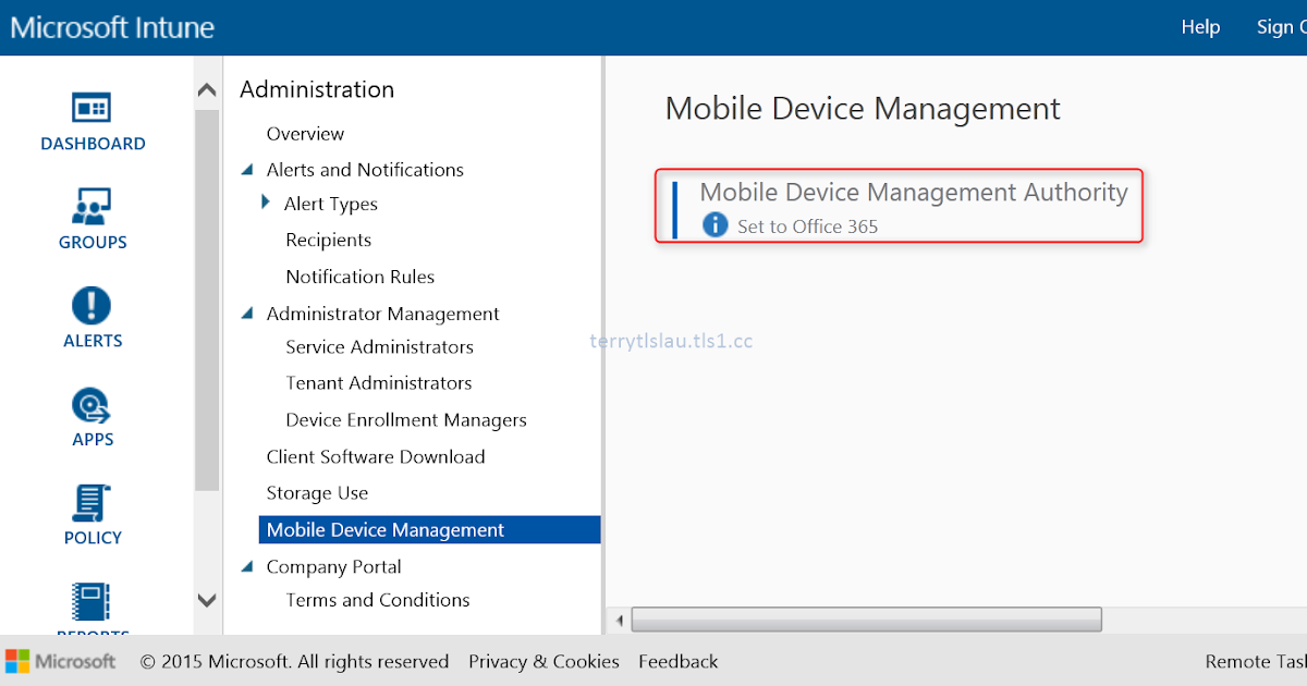 Terry Lu's blog Migrate Office 365 Mobile Device Management to