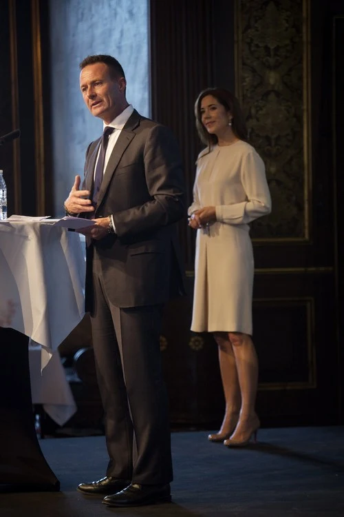 Princess Mary of Denmark attend the award ceremony of the CSR Priser for social responsible entrepreneurship at the Exchange building in Copenhagen, Denmark