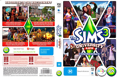 download game, The Sims 3 University Life