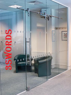 glass tempered door sliding system