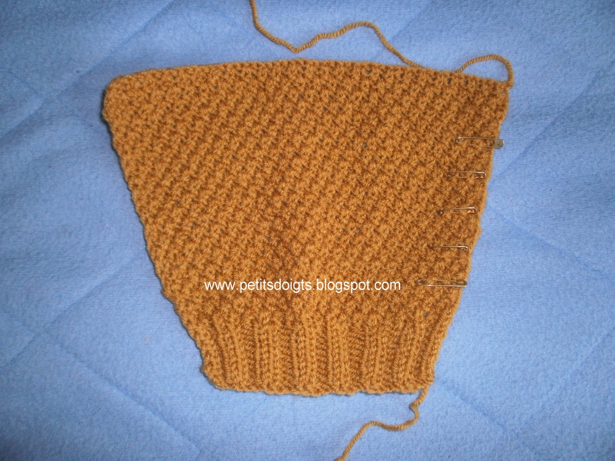 augmentation manche tricot