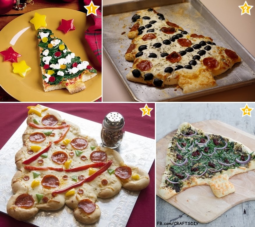 4 Delicious Christmas Tree Pizza Recipes DIY Craft Projects