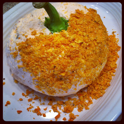 Pumpkin Cream Cheese Ball Appetizer.  Simple and Impressive! | The Lowcountry Lady